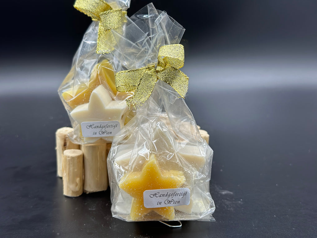 Honig und Schafmilch Seife Stern, verpackt 55g